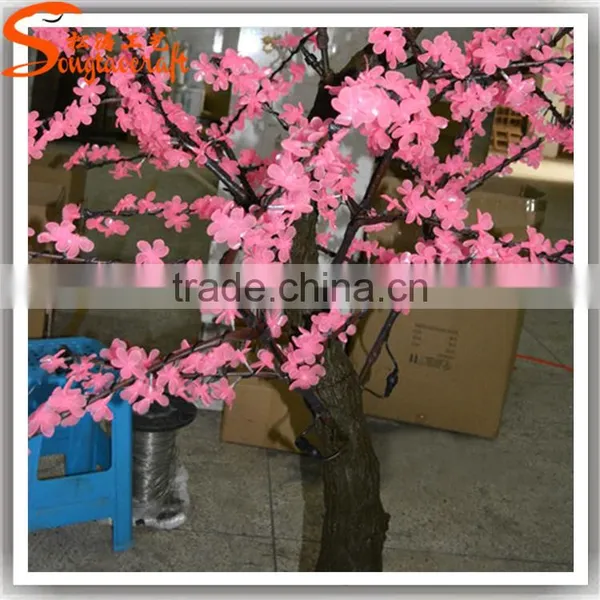Led Japanese Cherry Blossom Tree Light and Leaves Wholesale Guangzhou Showroom photo-2