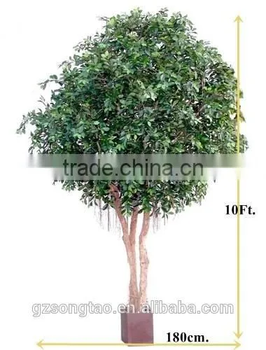 Located in China Hotel Hall High Simulation Competitive Price All Kinds of 10ft High Bonsai Banyan Tree Plastic photo-5