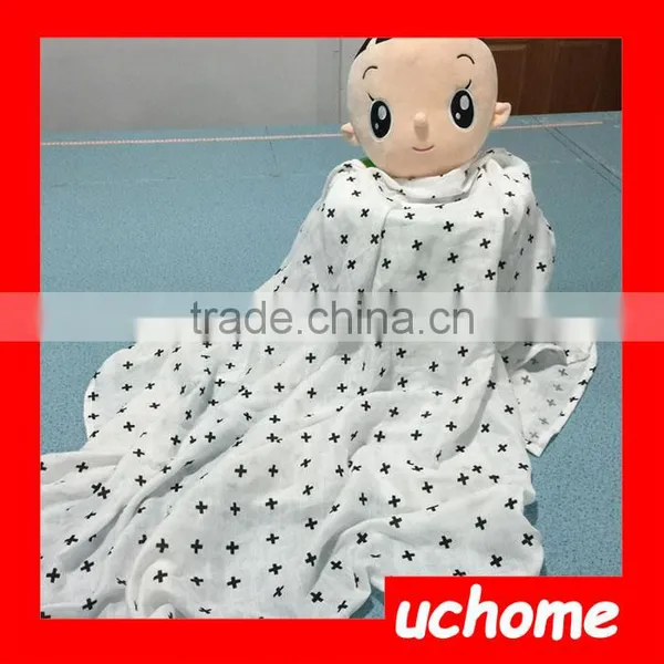 UCHOME Hot Sales Breathable Bamboo Muslin Swaddle Blanket, Baby Swaddle photo-4