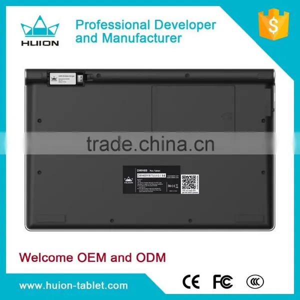 2015 New Fashion Design! Huion DWH69 Portable Wireless Lcd Pen Graphics Tablet Drawing photo-2