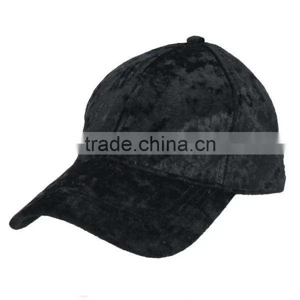 Blank Fake Velvet Baseball Cap Custom Hats And Caps photo-5
