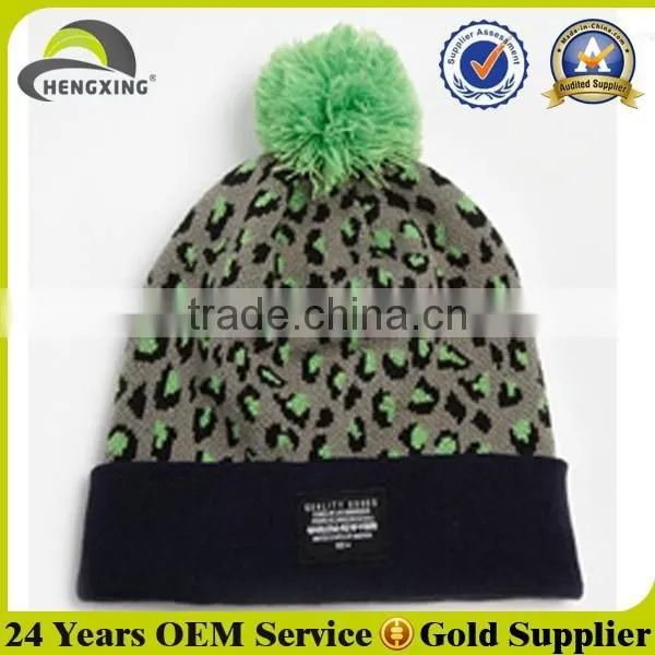 Custom Embroidery Winter Promotion Cashmere Knit Hat photo-3