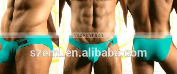 Wholesale Mens Sexy U Convex Pouch Low Waist Lycra Cotton Boxer Brief photo-4