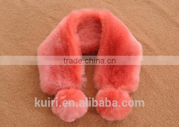 2016 Autumn and Winter Women's Faux Fur Collar Female Winter Faux Rex Rabbit Fur Scarf Thermal Muffler Thicken Warm Scarf photo-3