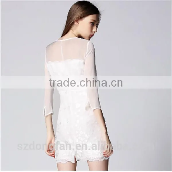 Sexy Clothes Short Skirt Photos For Big Women With Custom Print Dress Flower photo-2
