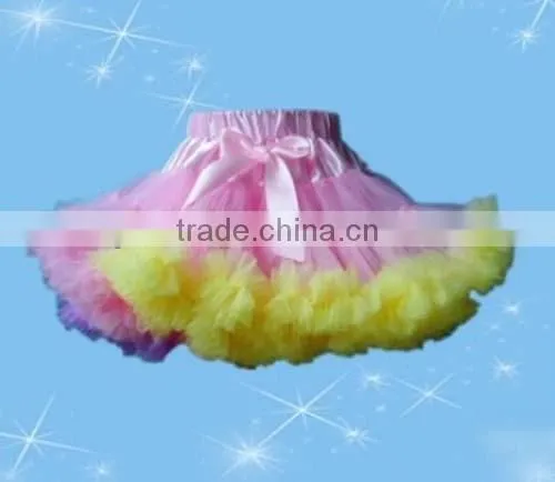 2014 Spring New Sweet Charming Baby Kids Girls Fluffy Dance Wear Pettiskirts Cute Chiffon Tutu Princess Skirts photo-5