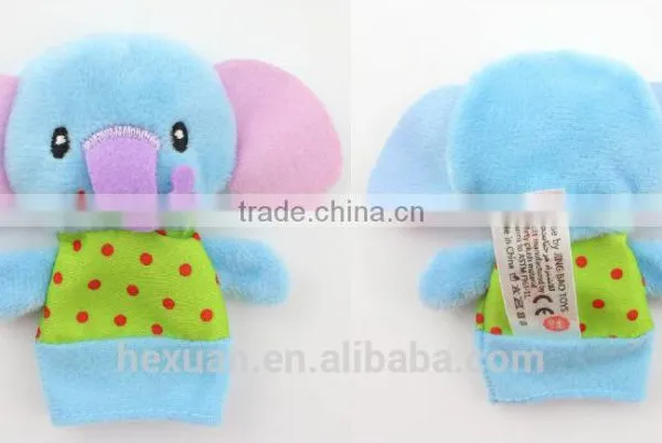 New Design Funny Animal Cartoon Mouse Plush Finger Puppet Customized Stuffed photo-3