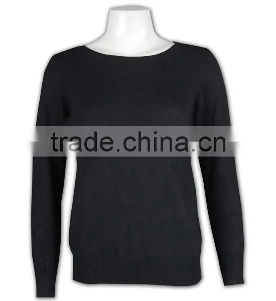 ISO9001/BSCI Manufature Round Neck Blank Ladies Formal Cardigan Sweater photo-2