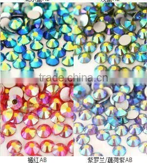 Flat Back Crystals Color Chart Non Hot Fix Rhinestones Flatback Glass Rhinestone photo-2