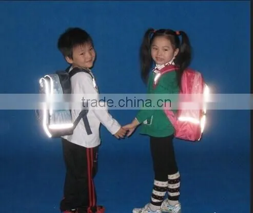 Colorful High Visibility Polyester Retro Reflective Fabric Piping Tape for Clothing photo-2