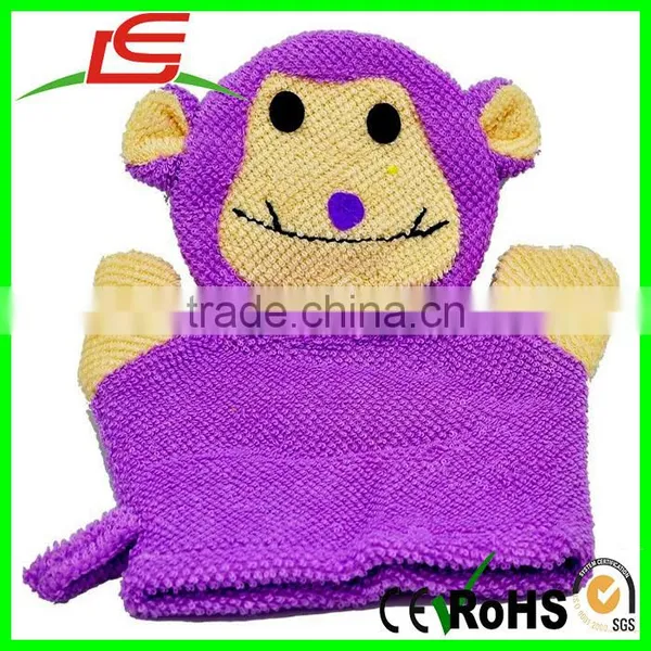 New Baby Kids Hand Puppet Wash Shower Glove Bath Sponges photo-3