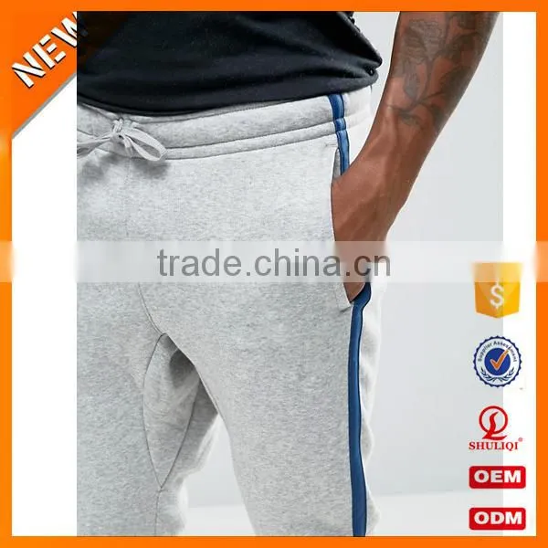 High Quality Sportswear Men All Cotton Tracksuit Wholesale / Grey and Black Men Tracksuit Custom With Hot Market H-2151 photo-4