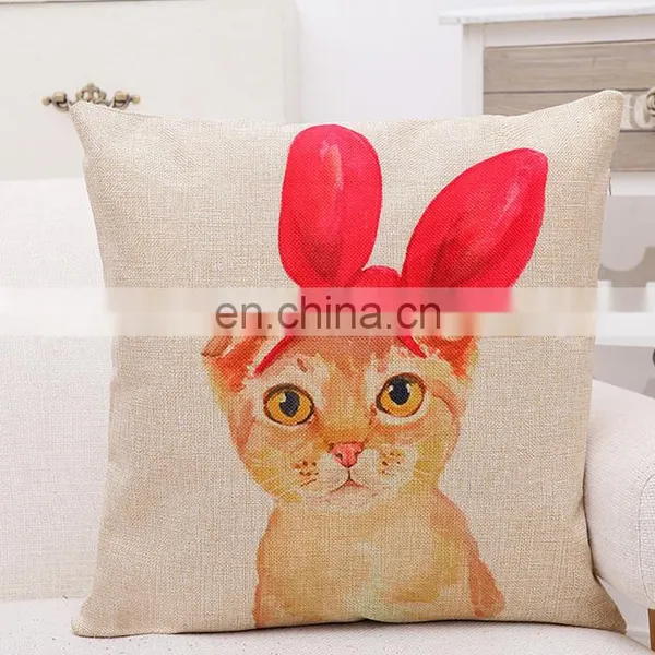 2016 Cat Pillow Decorative Throw Pillow Cushion Cover photo-4