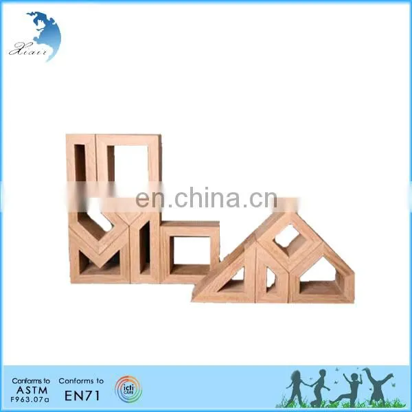 Make Design Small Toy Puzzle Education Montessori Wooden House photo-3