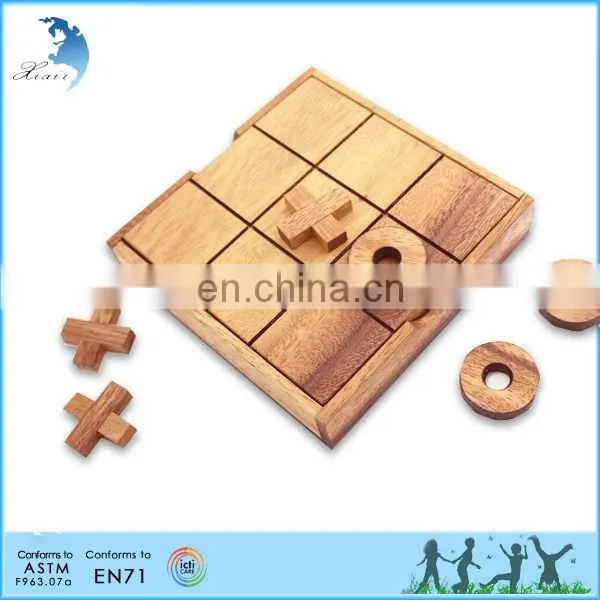 Promotional Brilliant Chinese square block cube puzzle set