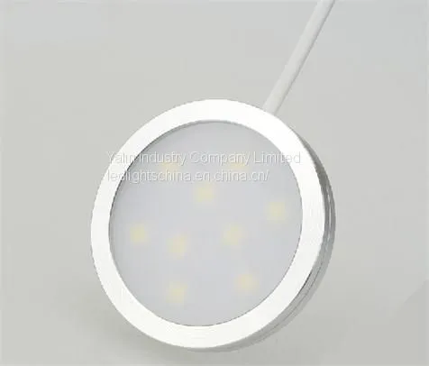 Round LED Cabinet Light, Wardrobe Disc Lamp With 4 or 6 Way Splitter, Ultrathin Showroom Furniture Spotlight photo-3