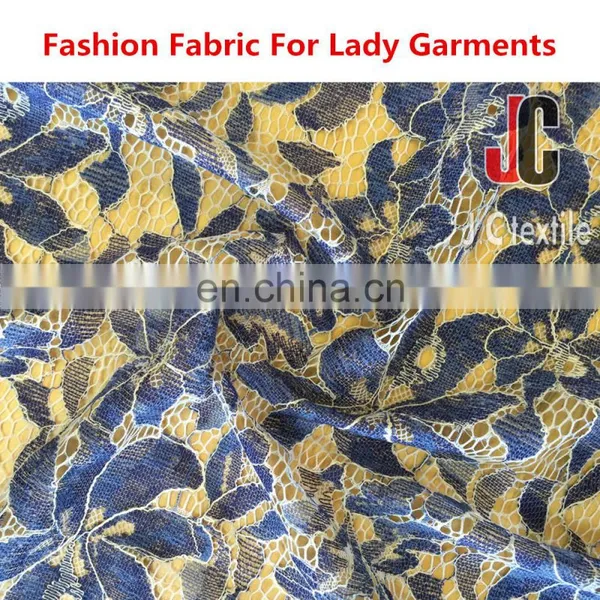 New Fashion JC030 Textile Vintage Style T/C Nylon Cotton African Wedding Lace Fabric photo-2