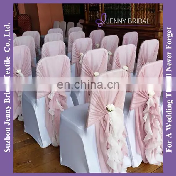 C214C Ivory Chiffon Sashes Wedding Decoration Organza Flower Chair Sash photo-6