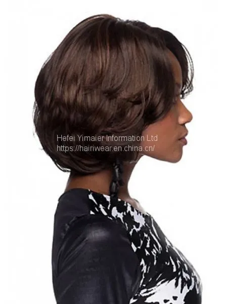 Brown 12 Inches Chin Length Wavy Capless Bob Haircuts photo-2