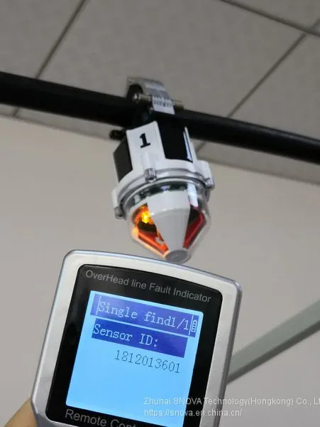 Overhead Line Communication fault passage indicator