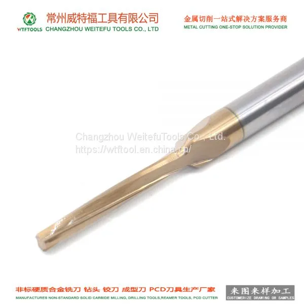 Hrc 65 Straight Flute Reamer With Inner Coolant Hole for Cnc Milling photo-5